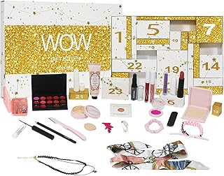 24 Days Beauty Advent Calendars | Lipstick & Eyeshadow, Holiday Calendar Countdown Calendar, Face Care Kit 24 Days, Countd...