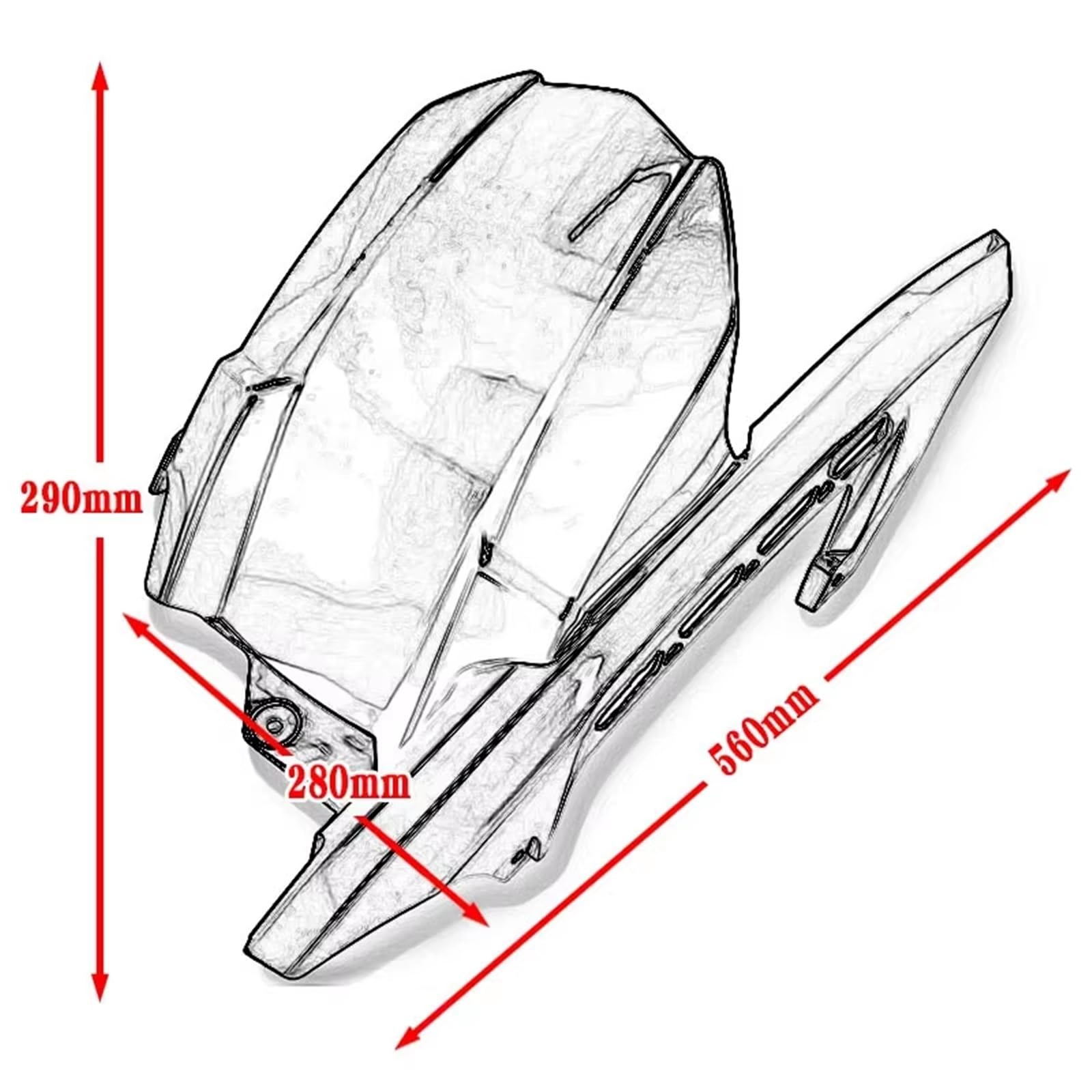 Extender Hugger Per KAWASAKI Per Z900 Per Z900RS 2017-24 2025 Parafango Posteriore Moto