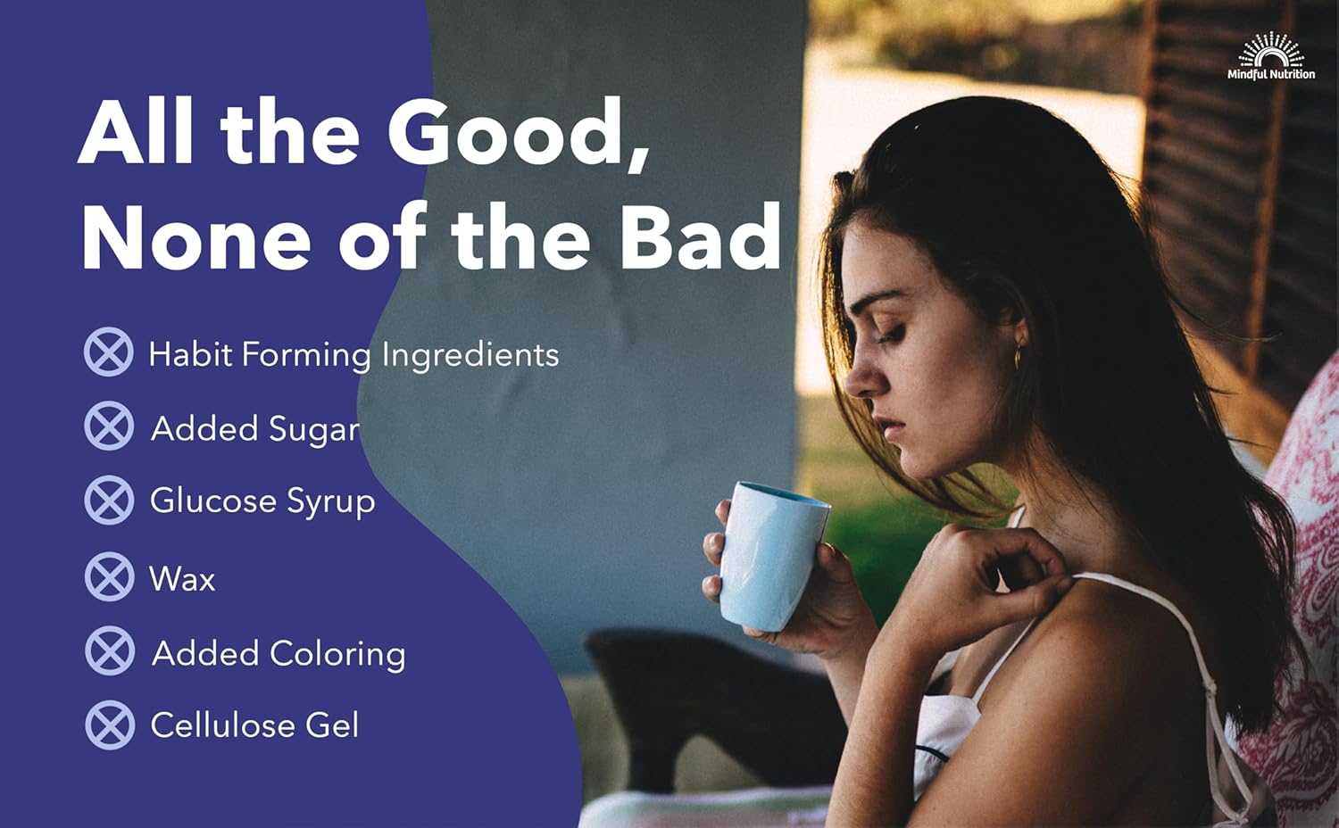 Mindful Nutrition Mindful Calm Sugar Free Hot Chocolate Mix - 40 Servings - Anti-Stress Drink Mix Powder Sleepy Cocoa Nighttime Relaxation Natural Sleep Aid - Image 7