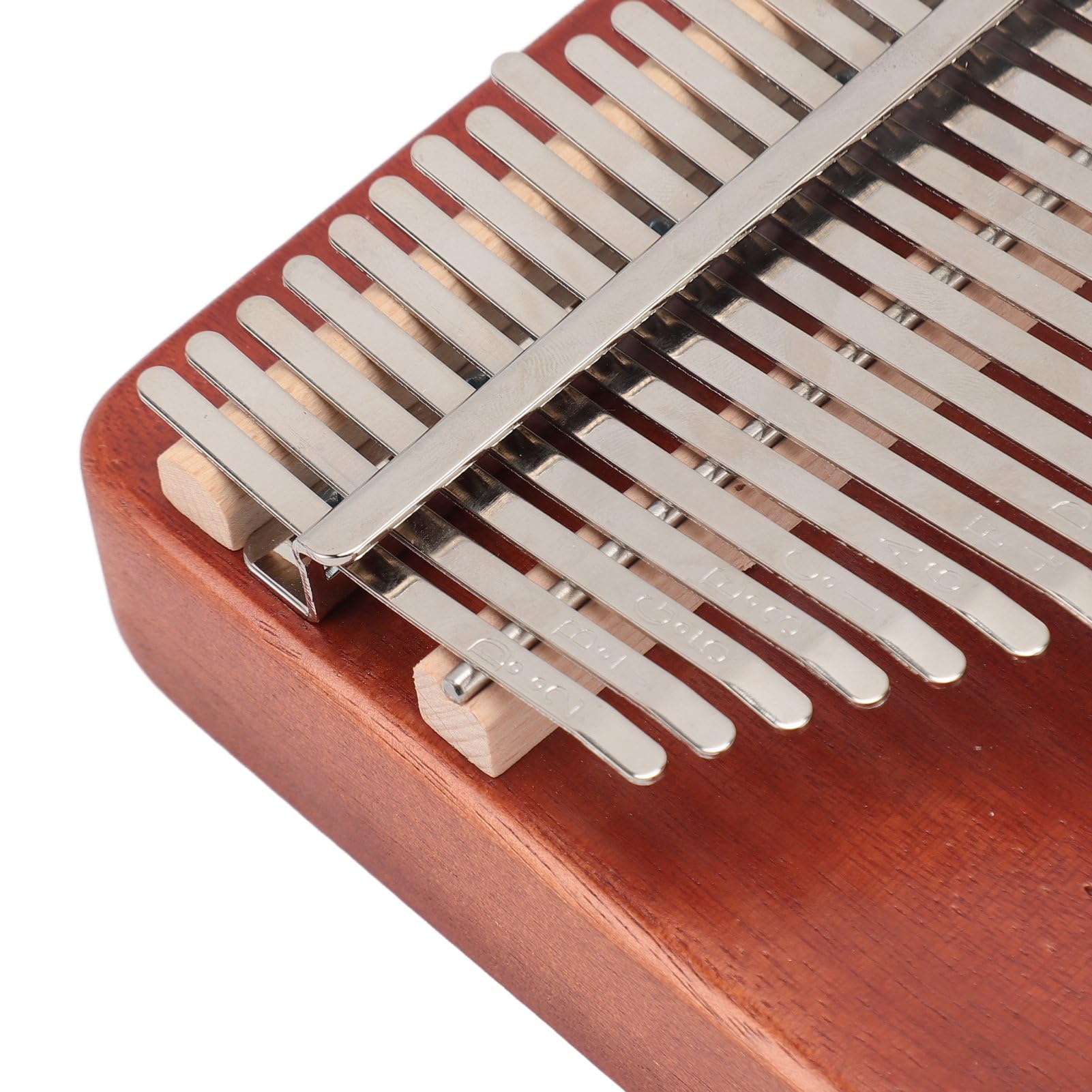 Naroote Piano de Pulgar de 21 Teclas, Diseño Esculpido Cómodo Martillo de Afinación Kalimba de Madera Construcción Estable para Tocar y Entretenerse Todos los Días (café degradado)