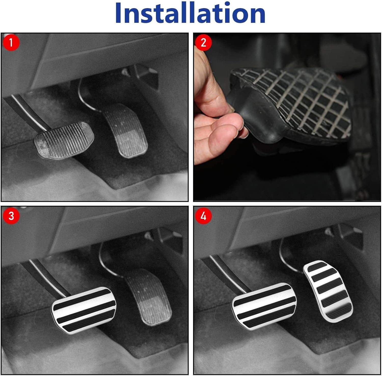 TTCR-II for F150 Pedal Covers 2021-2024 2025 2026, for F-150 Gas Brake Pedal Covers 2021-2024 2025 2026 (Automatic, 2Pcs)