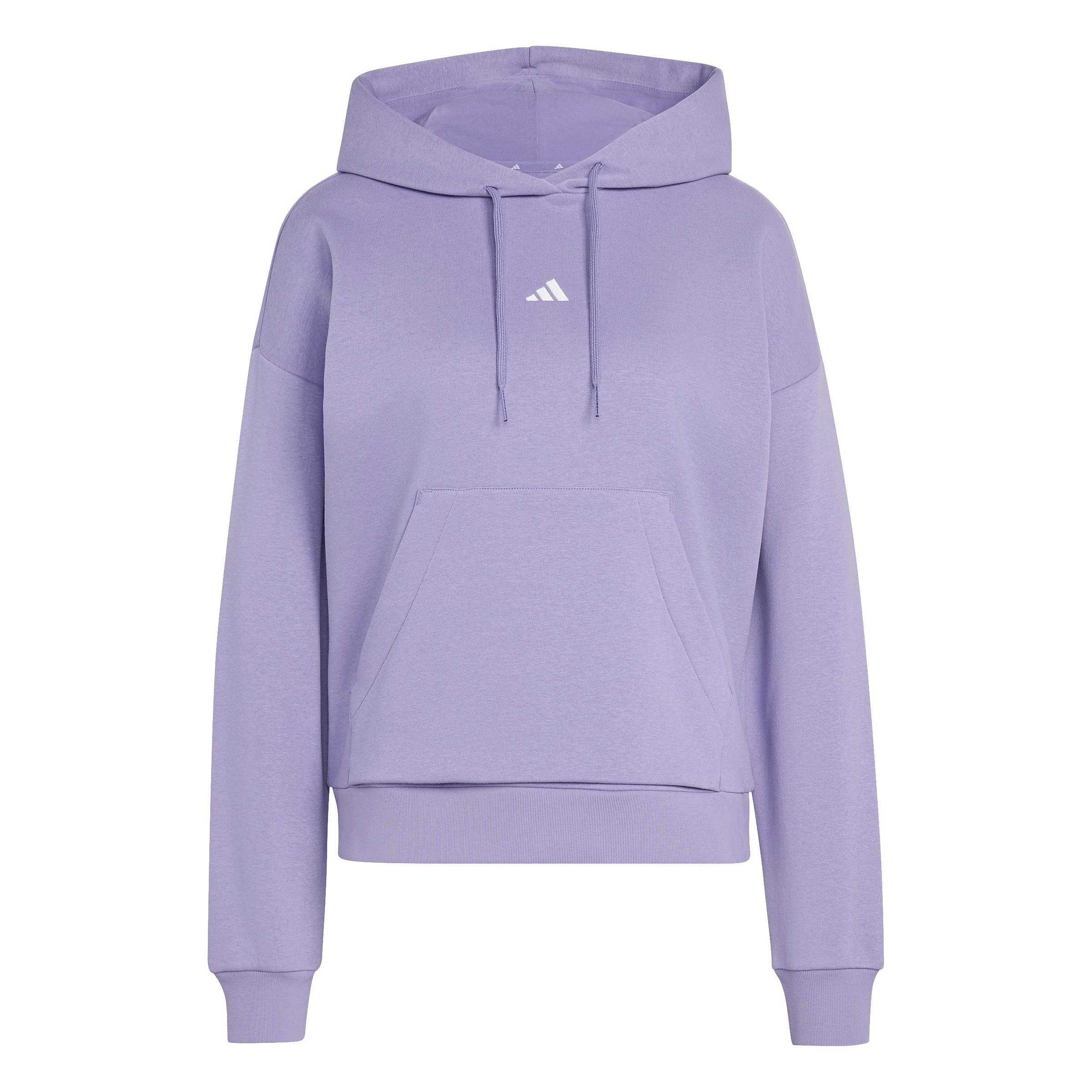 adidas Kobiety Essentials Small Logo Feel Cozy Hoodie Sweatshirt, magic lilac/white, M