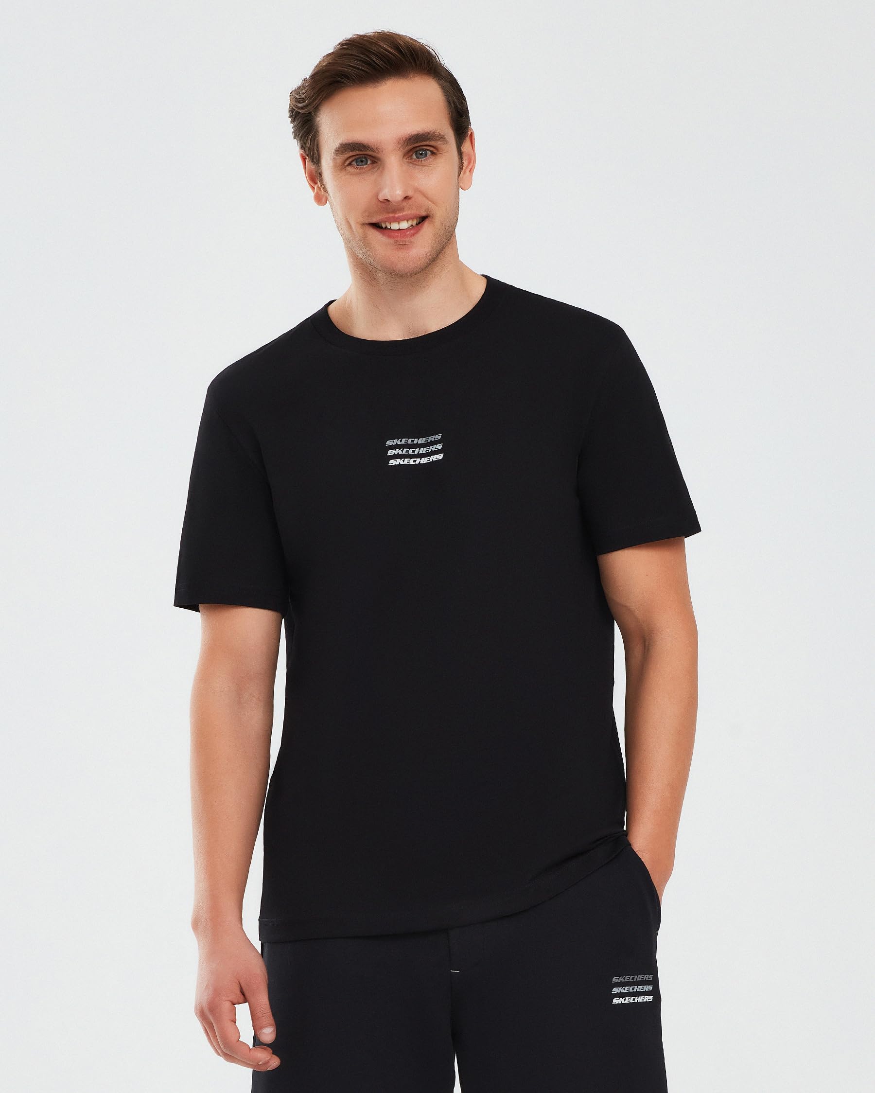 Essential M Short Sleeve T-Shirt Erkek Siyah Tshirt