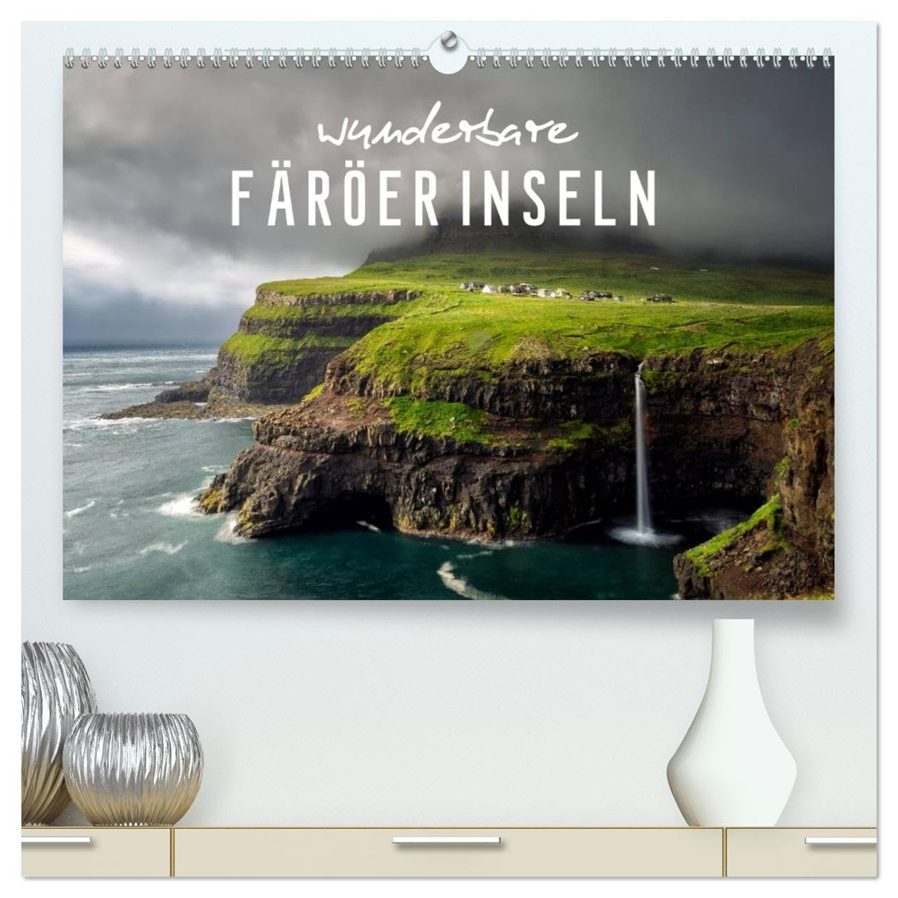 Wunderbare Färöer Inseln (hochwertiger Premium Wandkalender 2026 DIN A2 quer), Kunstdruck in Hochglanz: Die Färöer Inseln sind ein Juwel inmitten des rauen Nordatlantik