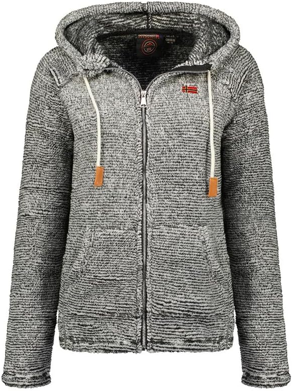 Geographical Norway Upaline Lady - Warme Zachte Comfortabele Fleece voor dames, warme zachte winterjas voor dames, dikke sweatshirt met lange mouwen, perfecte comfort bonttrui, Zalm, M