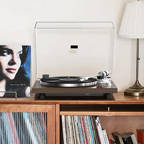 Miniatura 7 de Tocadiscos Salida inalámbrica Reproductores de vinilo Plato de aluminio Tonearm de fibra de carbono Correa de transmisión LP 33 45 RPM Phono Audio