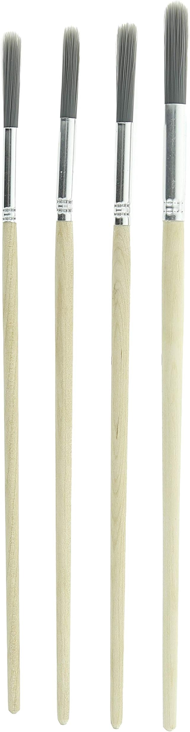 Coral 33300 Precision Artist Round Fitch Paint Brushes with Platinum