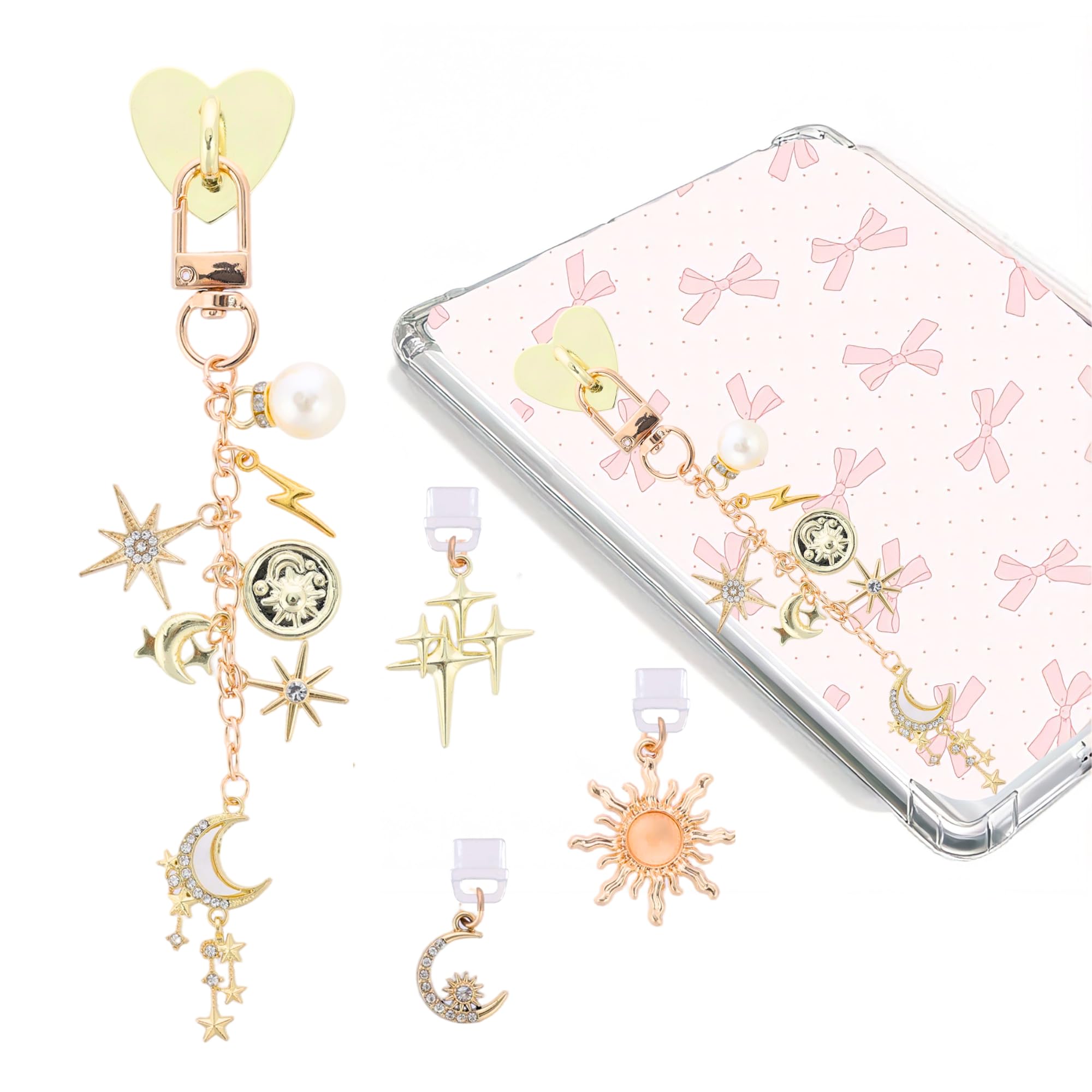 Halloween Dust Plug Charm Chains for Kindle - Gothic Type C Dustplug &amp; Chain Bracelet Strap Decorating Accessories