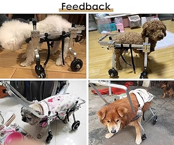 犬用車いす 調整可能ハンドル付き 4輪 Amazon.co.jp: 犬用車いす 大型犬用車椅子 4輪 フルサポート