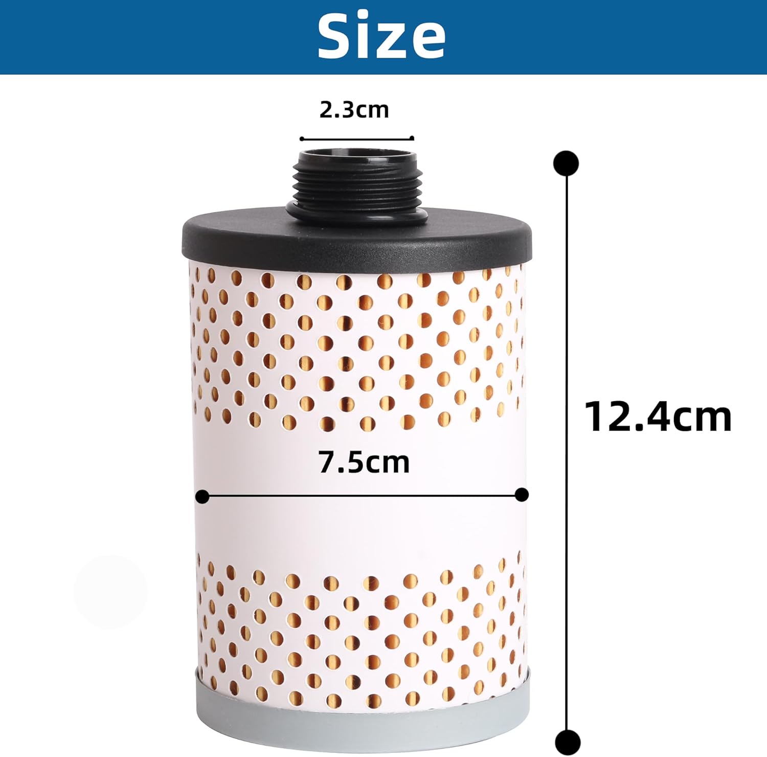 8 Pcs 496-5 Fuel Tank Filter Element Fit for 496 and 496-3/4 fuel tank filter Replacement for Diesel Gasoline Biodiesel Water Separate 30 Micron with Protective Sheet #OE 496-5 FF246