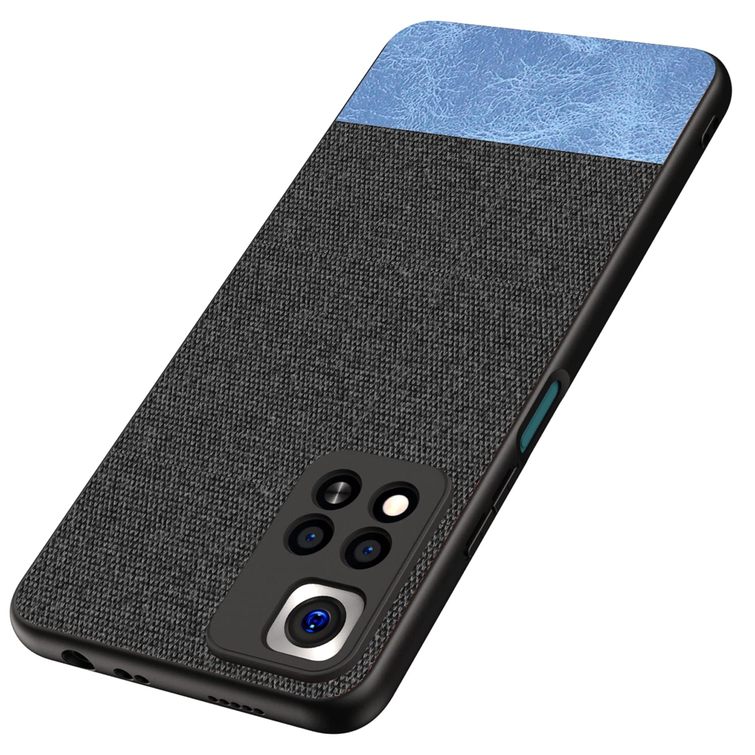 Kapa Soft Fabric & Leather Hybrid Protective Case Cover for Xiaomi 11i / 11i HyperCharge (Black,Blue) (B09PG4BDR3) Amazon Price History, Amazon Price Tracker