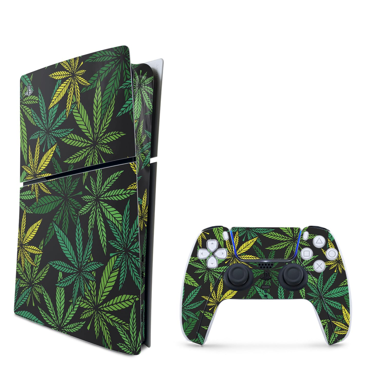 Skin Décalcomanie PS4 - Gonja Feuilles De Weed - Vinyle Enveloppant - Neuf