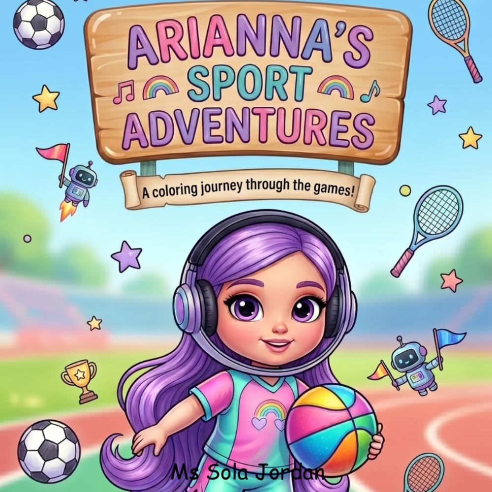 Arianna Creative Colouring Adventures- Sports Version | For Age 4+ | Boys and Girls: Over 25 Fun activity pages featuring cute and engaging illustrations