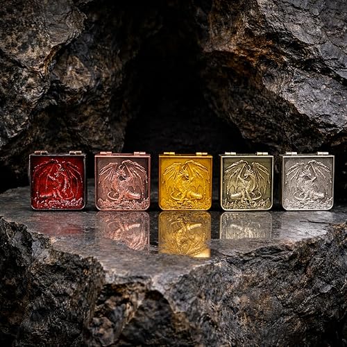 Miniatura 7 de 7-in-1 Metal Spinner DND Dice Set subitable for Dungeons & Dragons  Pocket Flip Rotating Dice with D4 D6 D8 D10 D12 D20 D%  Gaming Accessory with