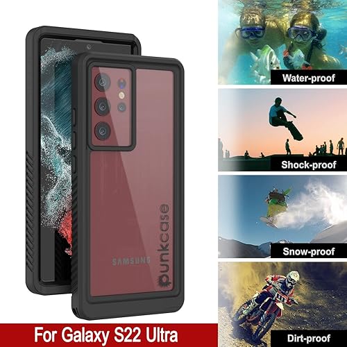 Miniatura 2 de Punkcase Funda ultra impermeable para Galaxy S22 Serie Extrema Ajuste delgado Certificado IP68 A prueba de golpes, a prueba de suciedad A prueba de