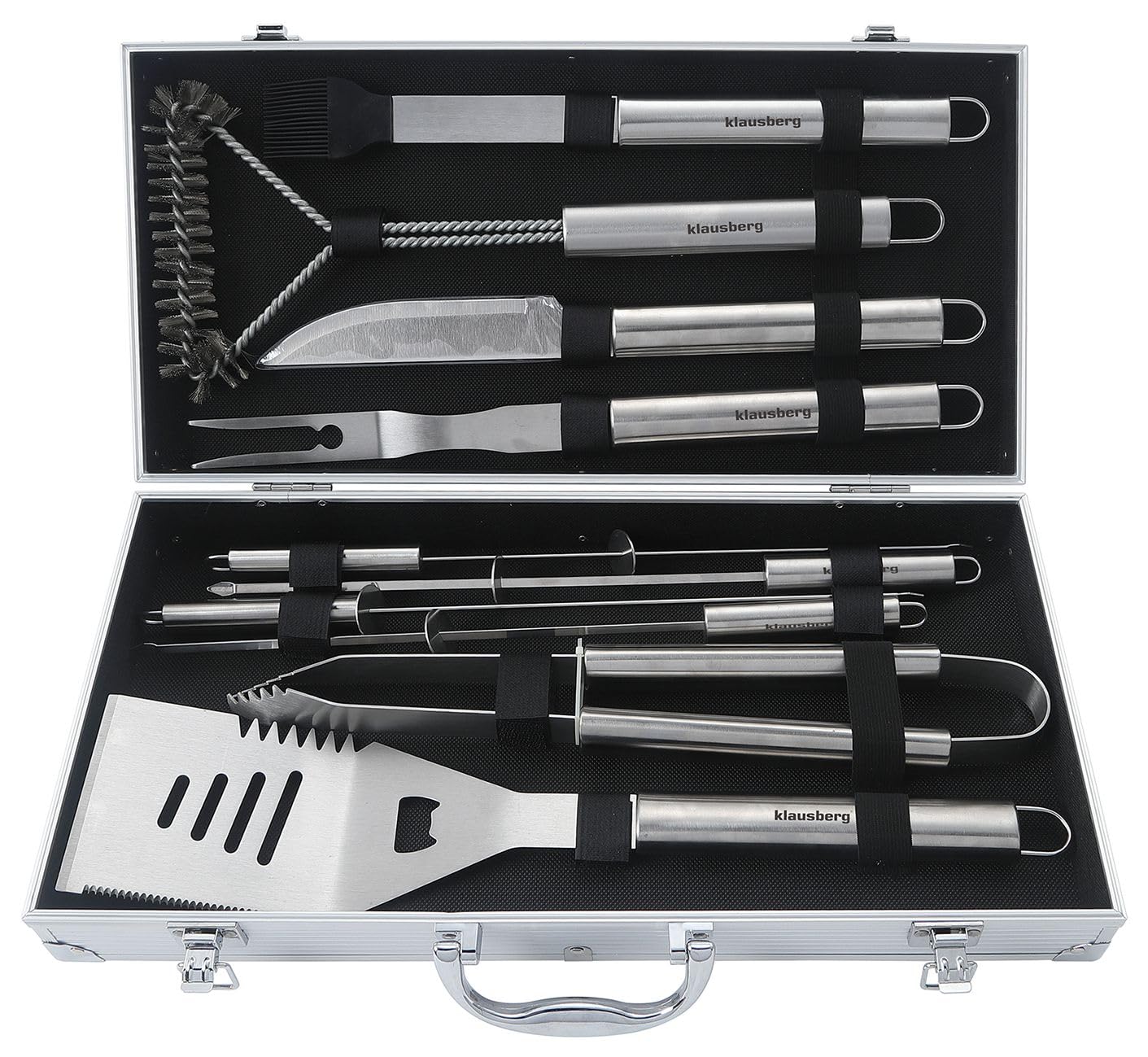 KLAUSBERG KB-7901 - Set di posate per barbecue, 10 pezzi