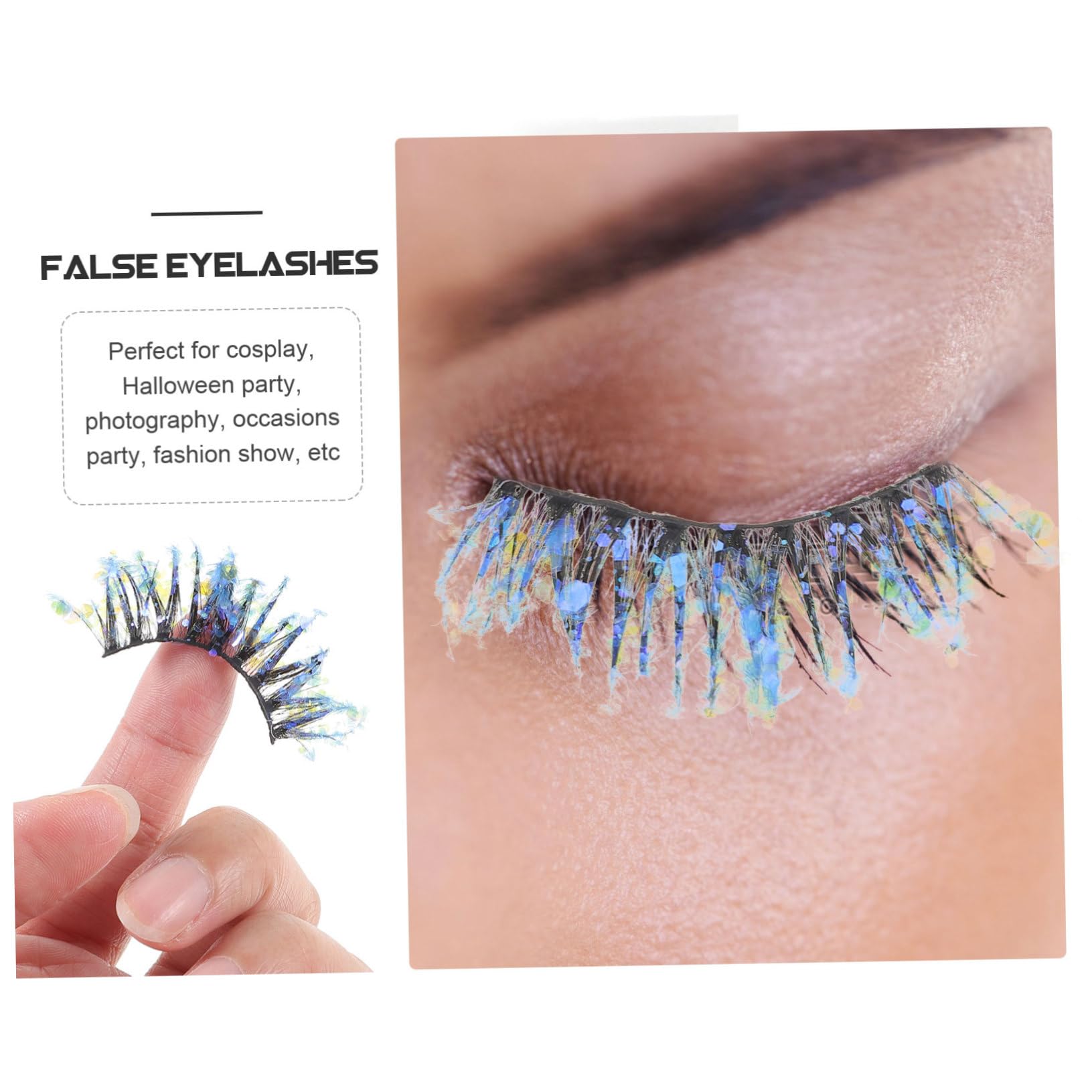 Healeved Lot De 4 Faux À Paillettes Effet Duveteux Pour Fête Photographie De Mode