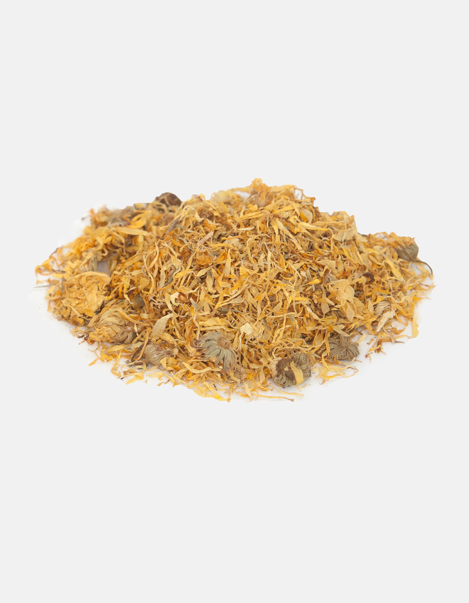 IGART Ringelblume mit Kelch, Ringelblumenblüten essbar, Orange Calendula, Getrocknete Blüten, Calendula Officinalis, Essblüten im Nachfüllpack, für Ringelblumentee, Kräutertee, Tee (2000g)