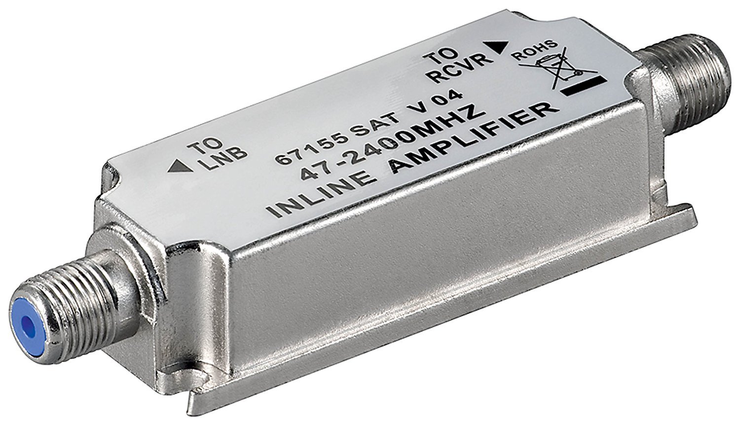 Goobay 67155 Amplificateur d'antennes de Tête Universelle/SAT, 47 MHz à 2 400 MHz