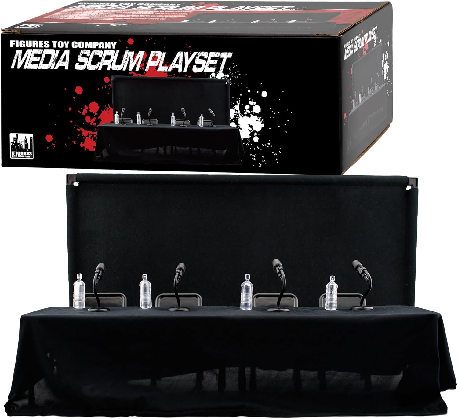 Media Scrum Accessory Set for Wrestling Figures
