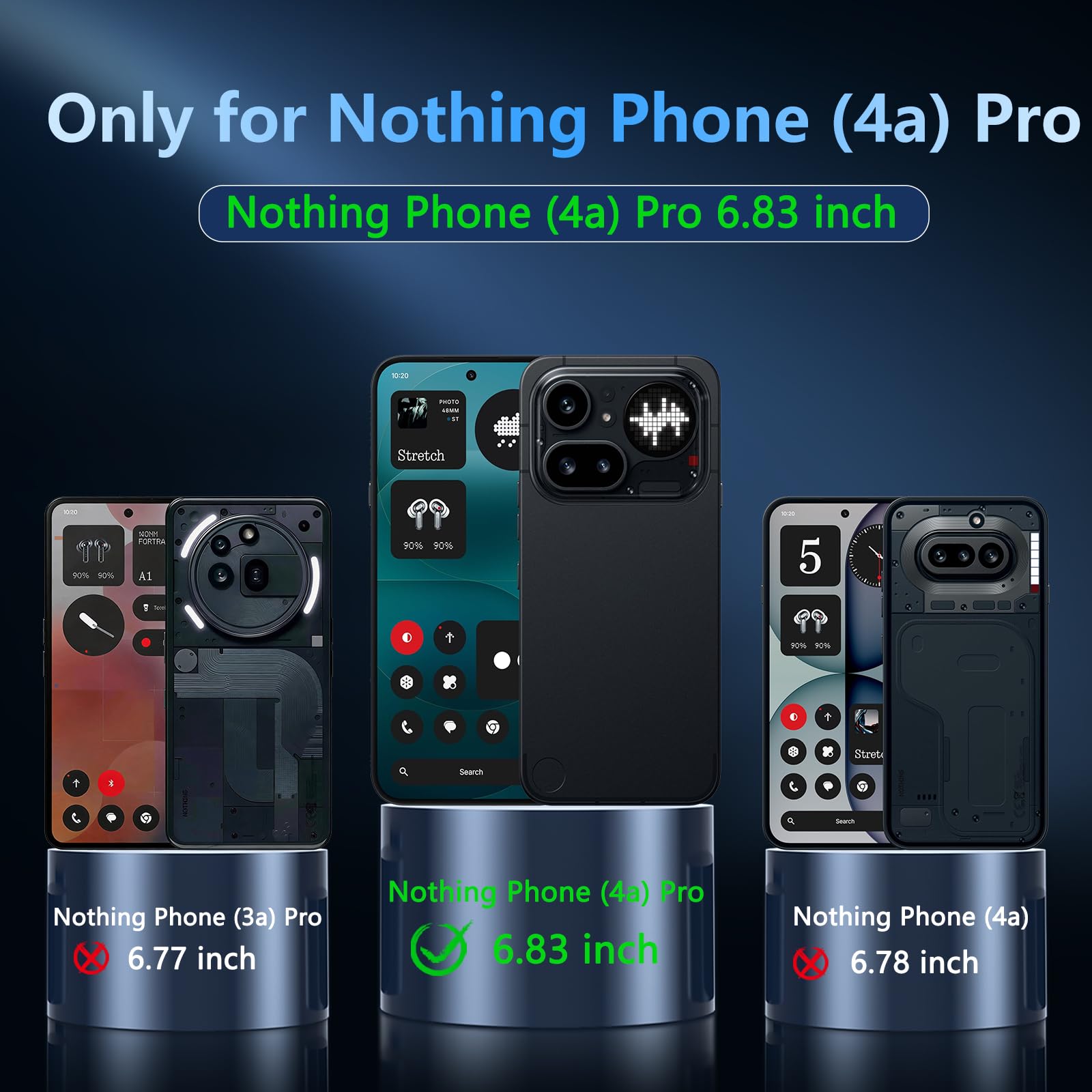 Amazon.com: OWKEY Magnetic for Nothing Phone (4a) Pro Case with