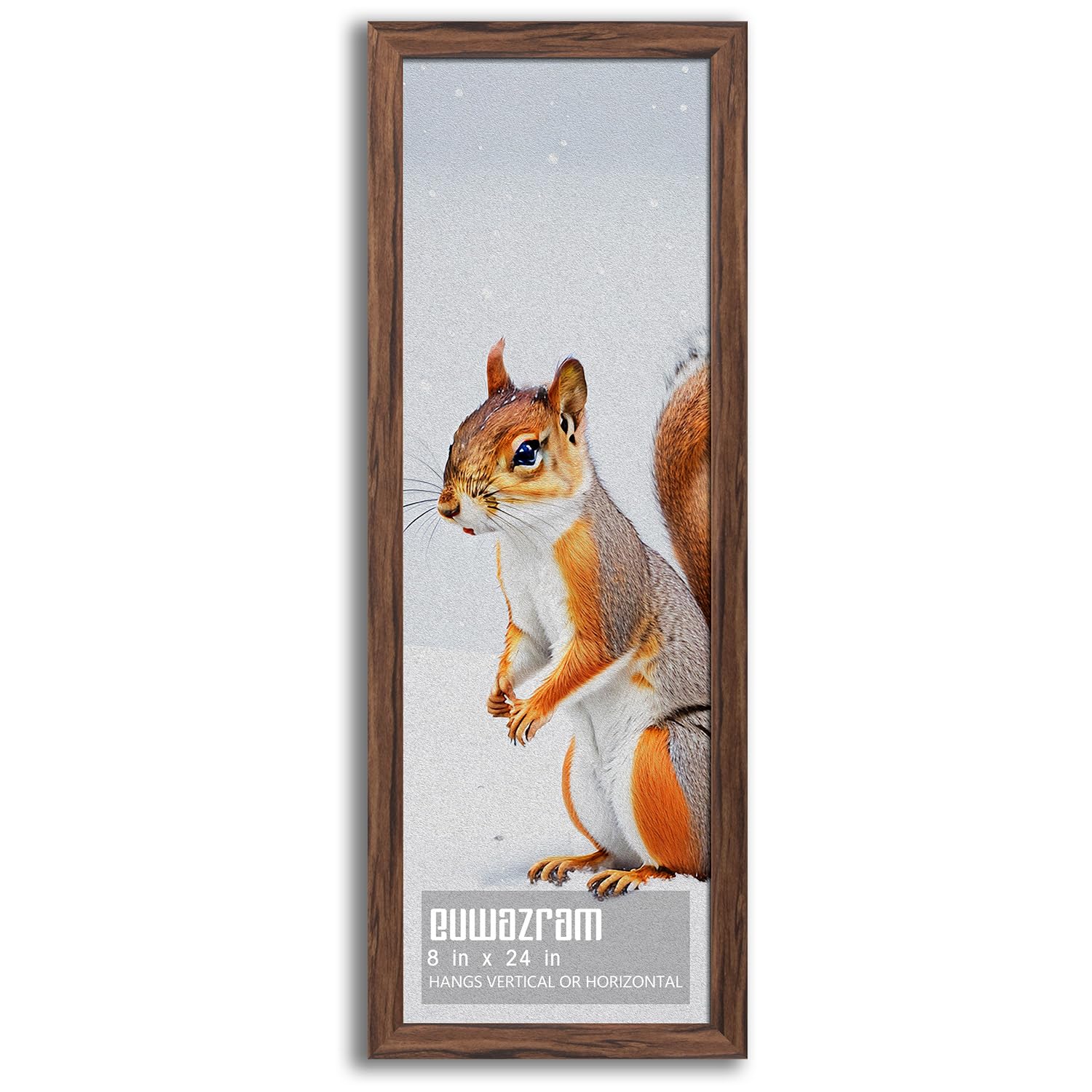 Euwazram Rustic Walnut 8x24 Frame