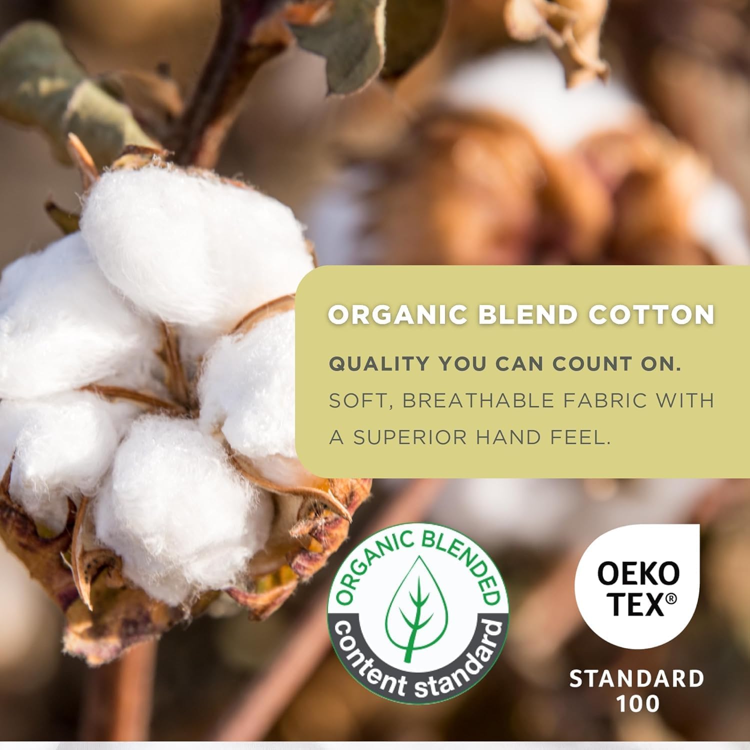 Farm to Home Organic Cotton Pillow Top Mattress Topper - Quilted Fitted Mattress Pad Cover with 16 Inch Deep Pocket, 2 Inch Down Alternative Mattress Protector for Support - Twin Size, White