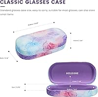 Vista 61 de molshine Estuche rígido de cuero para lentes de sol, funda clásica para gafas grandes para mujeres y hombres,Gafas de sol