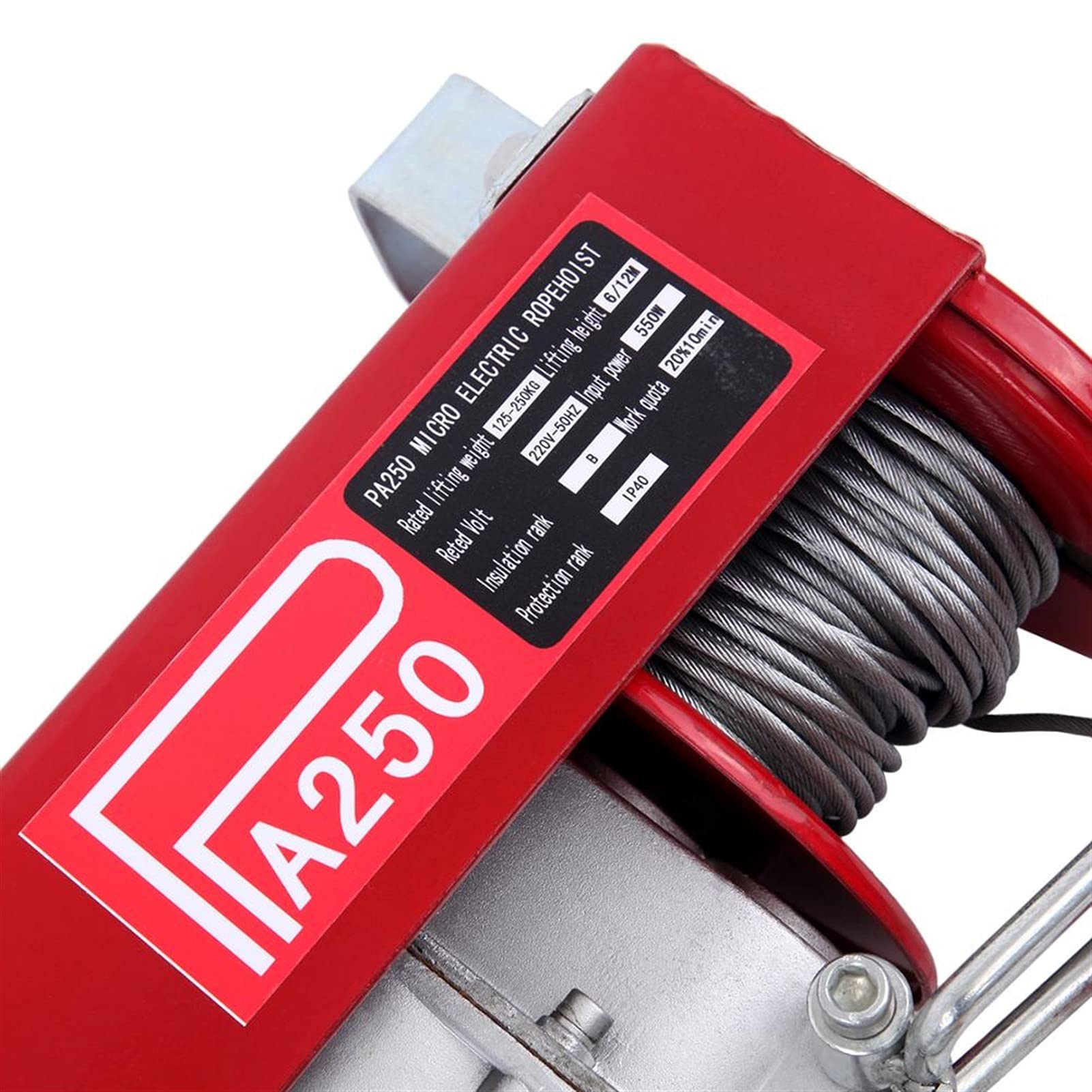Wyciągarka elektryczna, 250 kg Wciągarka Elektryczna Warsztat Garage Rusztowania Rusztowania Samochody Off-Road Lift Winch