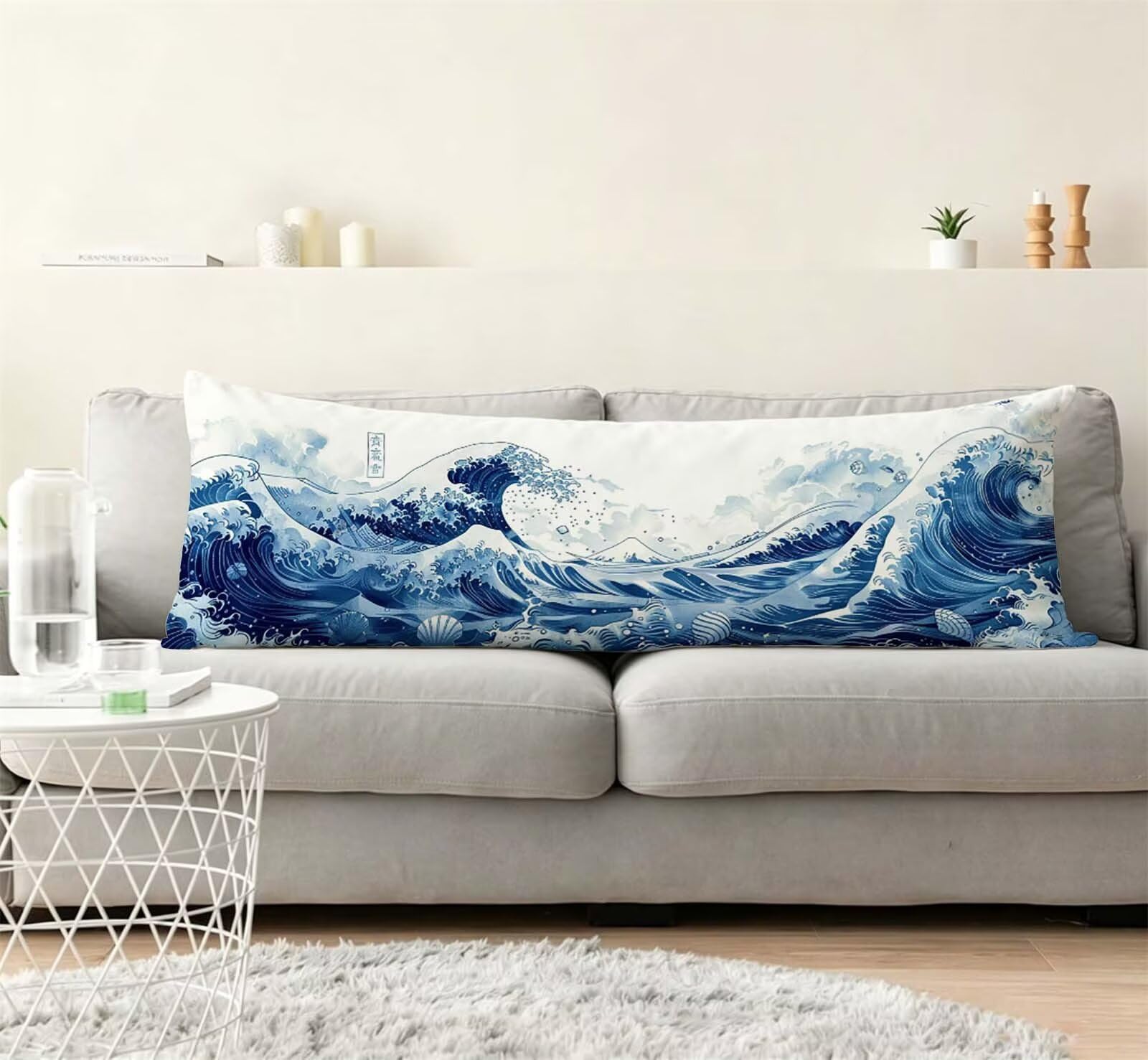 Fodera Cuscino 50 x 150 cm, Blu-7 Velluto Cuscini per Divano Letto, | con Invisibile Cerniera, Morbida e Traspirante, per biancheria da letto, divano, hotel, chi dorme sul fianco Hailang-2 j-329