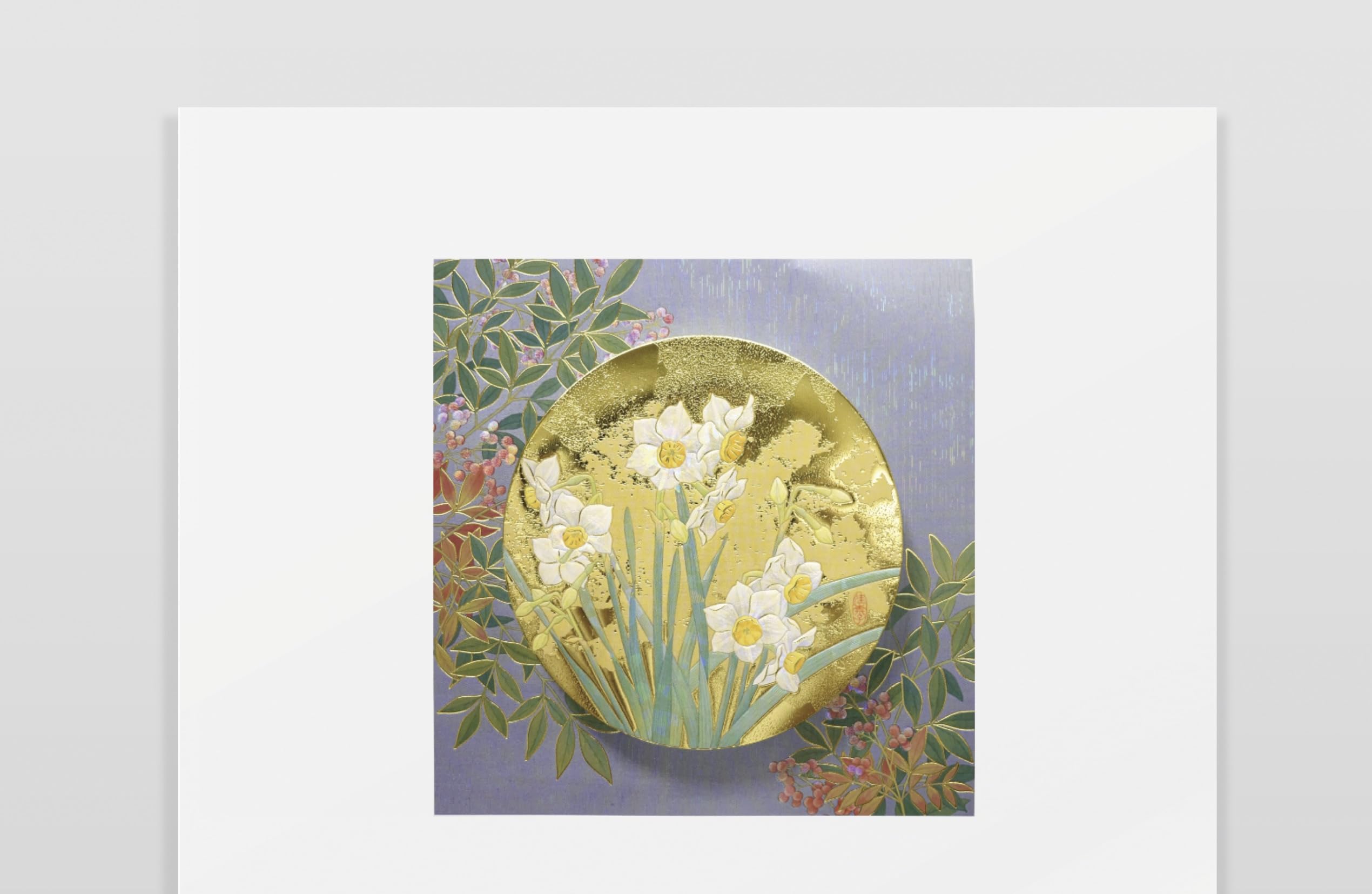 Amazon | 《在庫限り》【豪華絢爛】2026年 村田金箔 箔押し壁掛け