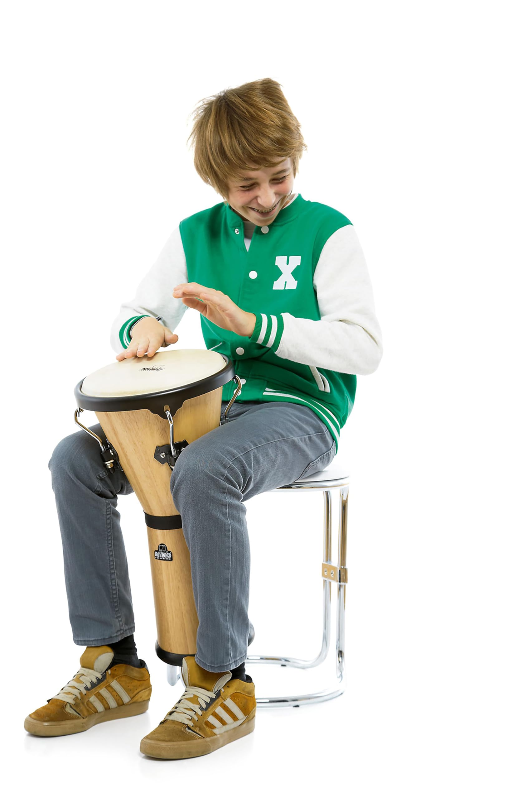 Nino Percussion Nino48nt Djembe in legno 25,4 cm (10 pollici) Natural
