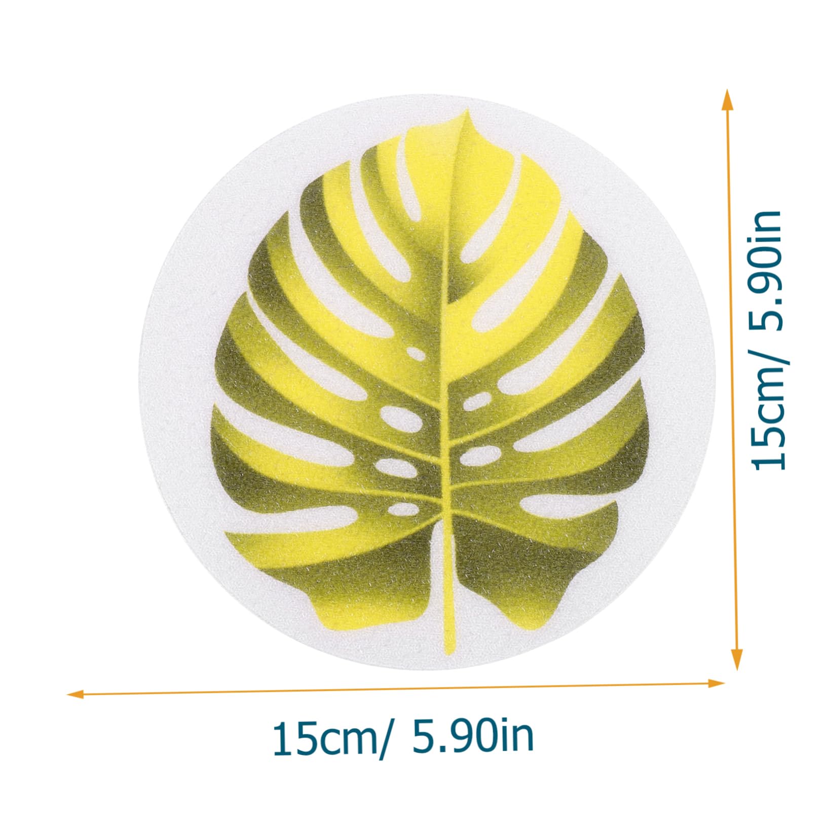 BRIGHTFUFU 1 Set Lovely Slip Bathroom Stickers Colorful Leaf Decals for Bathtub Peva Non Skid Stickers for Easy to Apply Strong Adhesion for Shower Safety