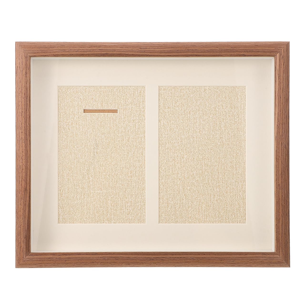 VOSAREA Wooden Medal Display Frame Medal Display Shadow Box Natural Wood Photo Frames with Clear Window for Medals Beach Tags Jewelry Pins Pin Enthusiast Collectibles (10.81X8.84X1.10 Inch)