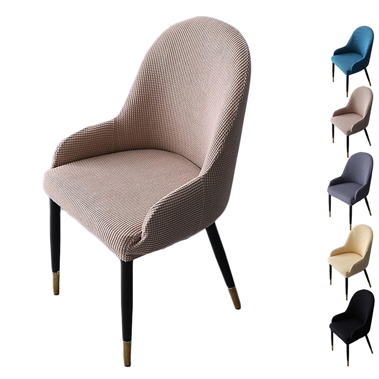 Housse de chaise extensible universelle salle à manger kaki lavable