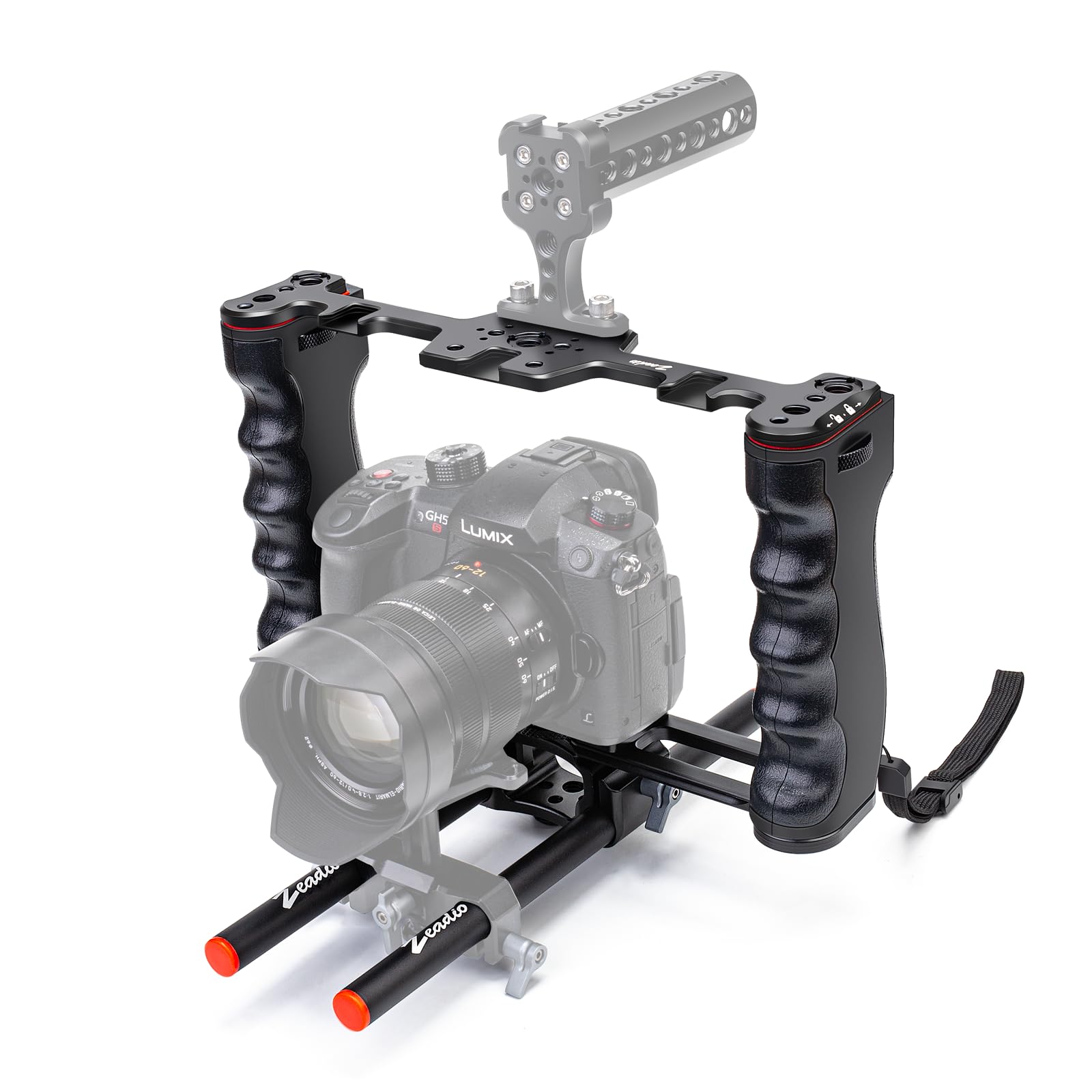 Sponsored Ad – Camera Video Rig Cage, Filmmaking Movie Making Rig, for All Camera Camcorder DSLR