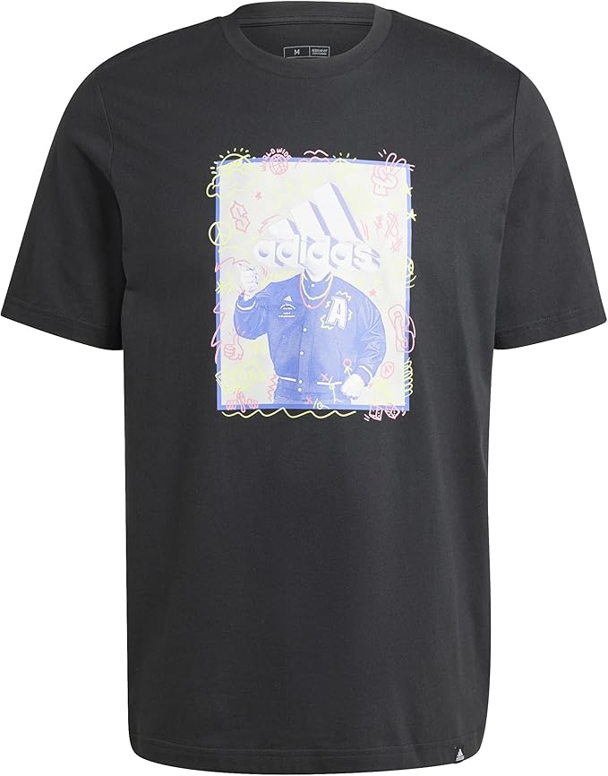 adidas Doodle Graphic tee Camiseta gráfica de Manga Corta Hombre