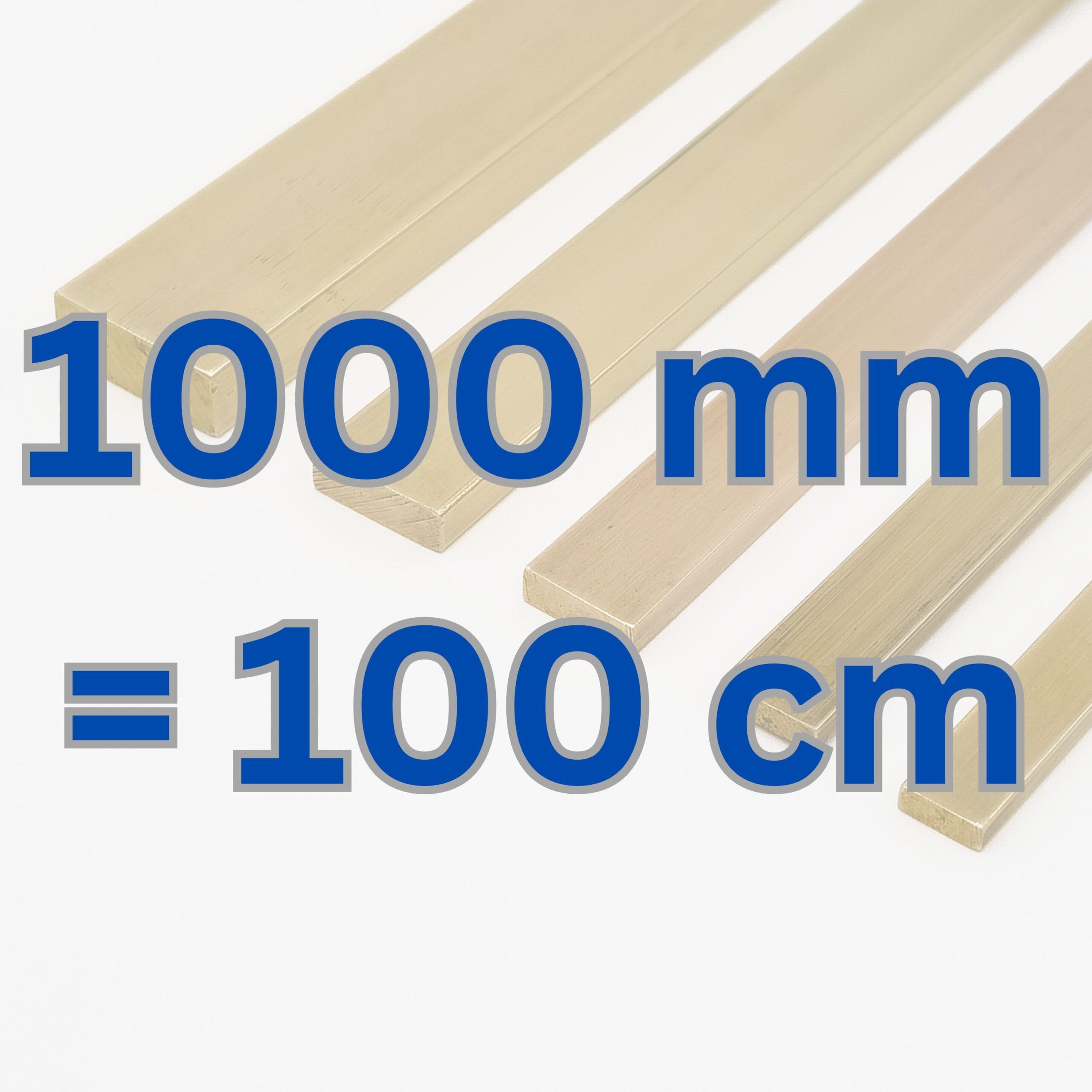 Barre en laiton Ms58 profil plat B : 8-20 mm tige : 2-12 mm longueur 50-2000 mm CW614N