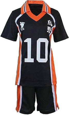 Anime Black School Sportswear Uniform Jersey Volleyball Cosplay Costume
