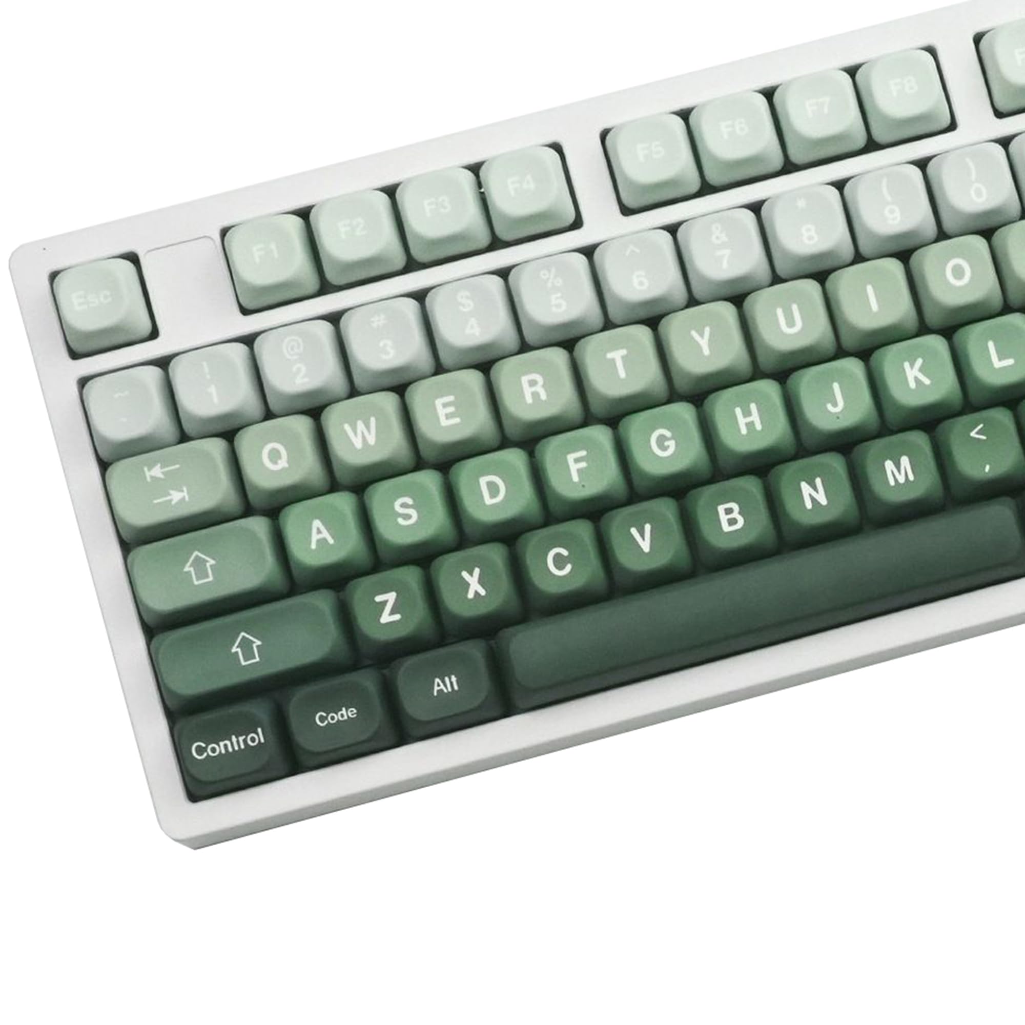Gradient MOA Profile Keycap 132 klawisze PBT Top Print pięciostronny Dye Sub niestandardowe nasadki klawiszy do klawiatury mechanicznej 60 75 100% MX (szary 132)