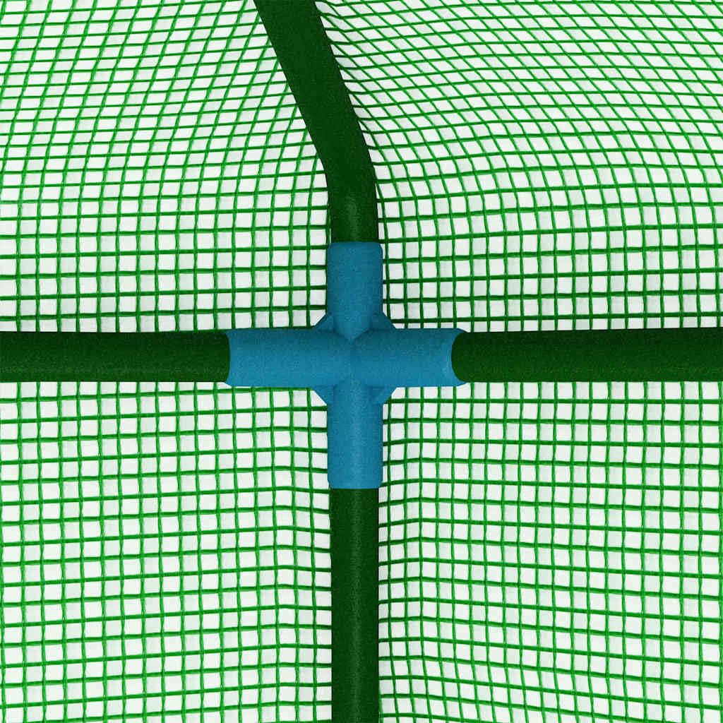 Szklarnia z półkami stalowymi 227 x 223 cm do ogrodu