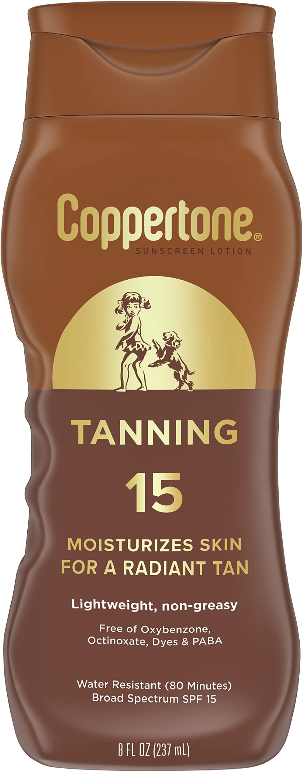 Tanning Lotion Sunscreen SPF 15, 8oz