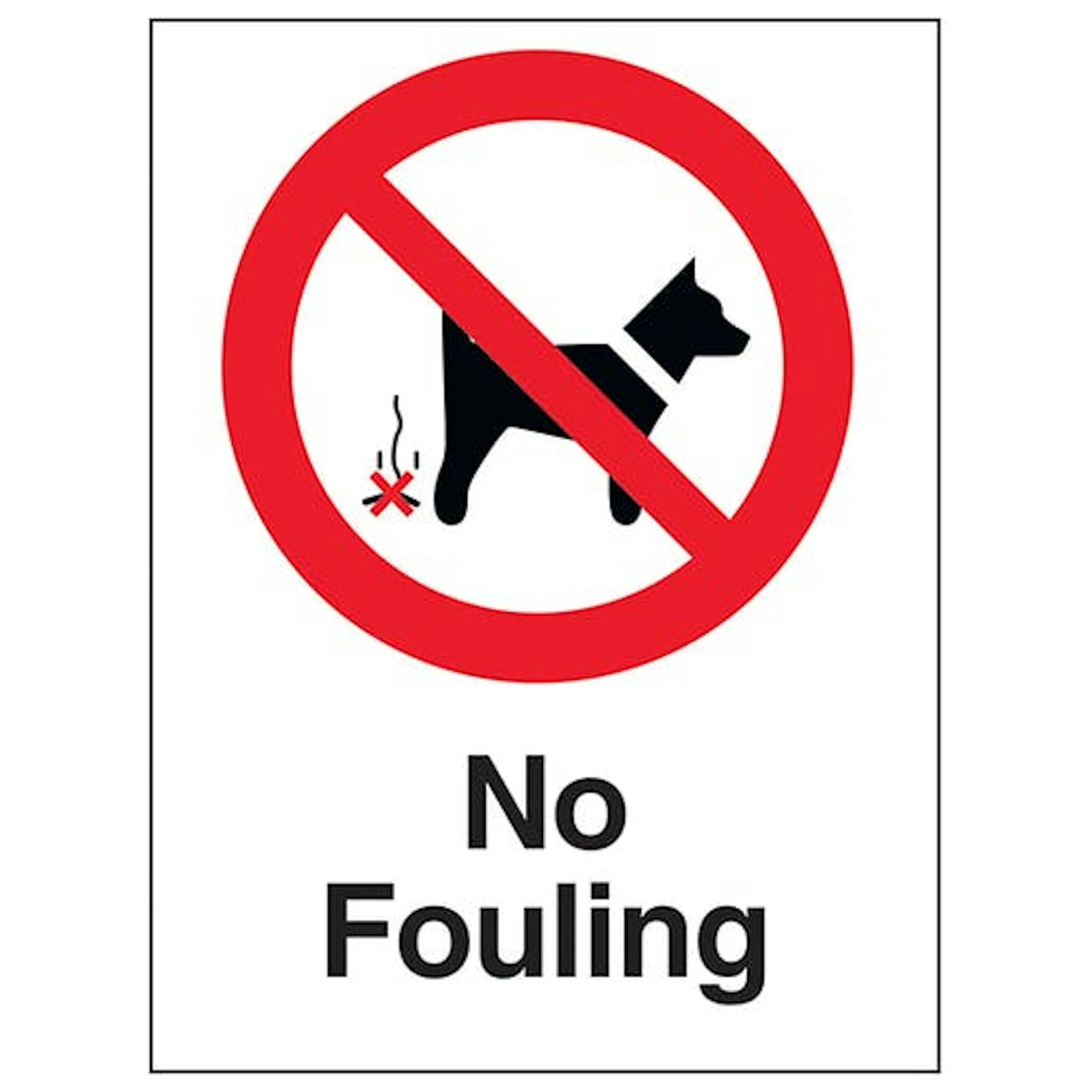 V Safety Eco-Friendly No Fouling 150 x 200mm - 1mm 100% Recycled Rigid Plastic Safety Sign