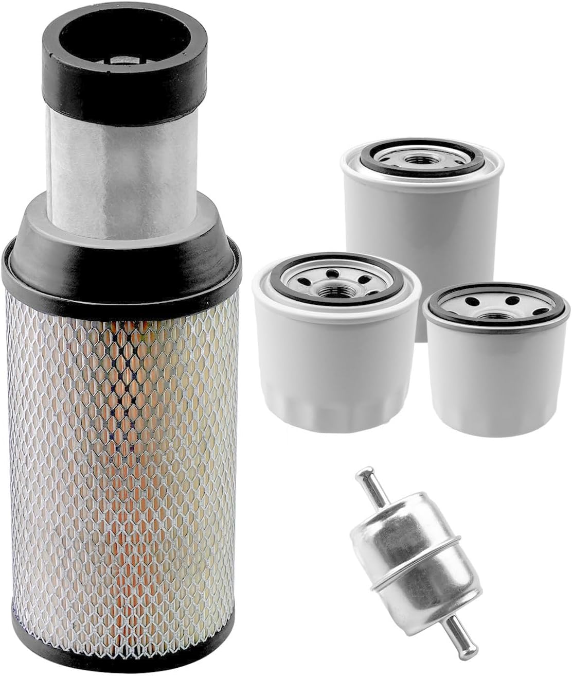Filter Kit Fit for Kubota ZD1211 ZD1511 Zero-Turn Mower Replace K318182240 K318182250 HH150-32094 HHK70-14073 HHK32-16770 1258143012
