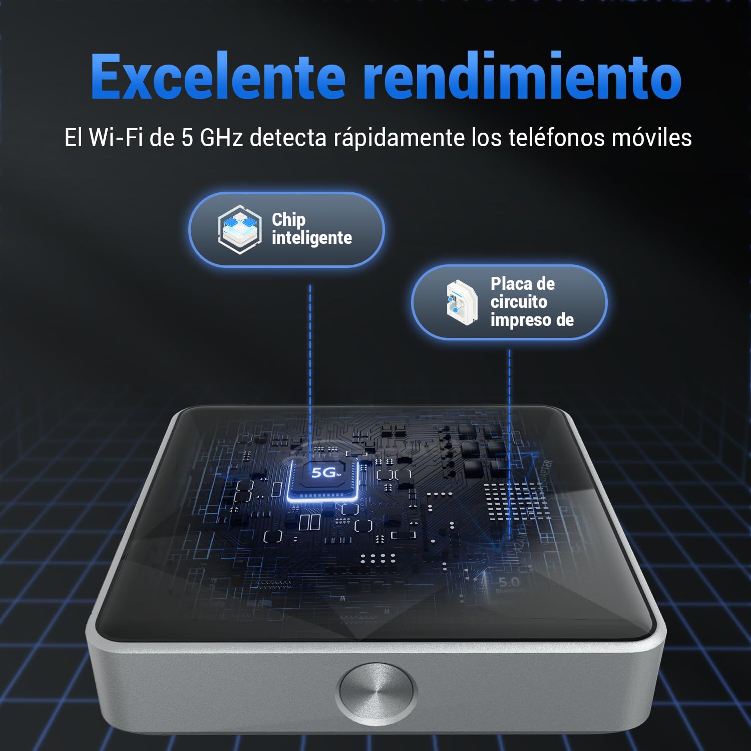 OTTOCAST Android Auto Inalámbrico Adaptador Wireless A2air Pro Adapter Inalambrico AA Dongle Sin Cable Conversor para Coches OEM Cableado Android Auto(año De Construcción: 2016-2024)