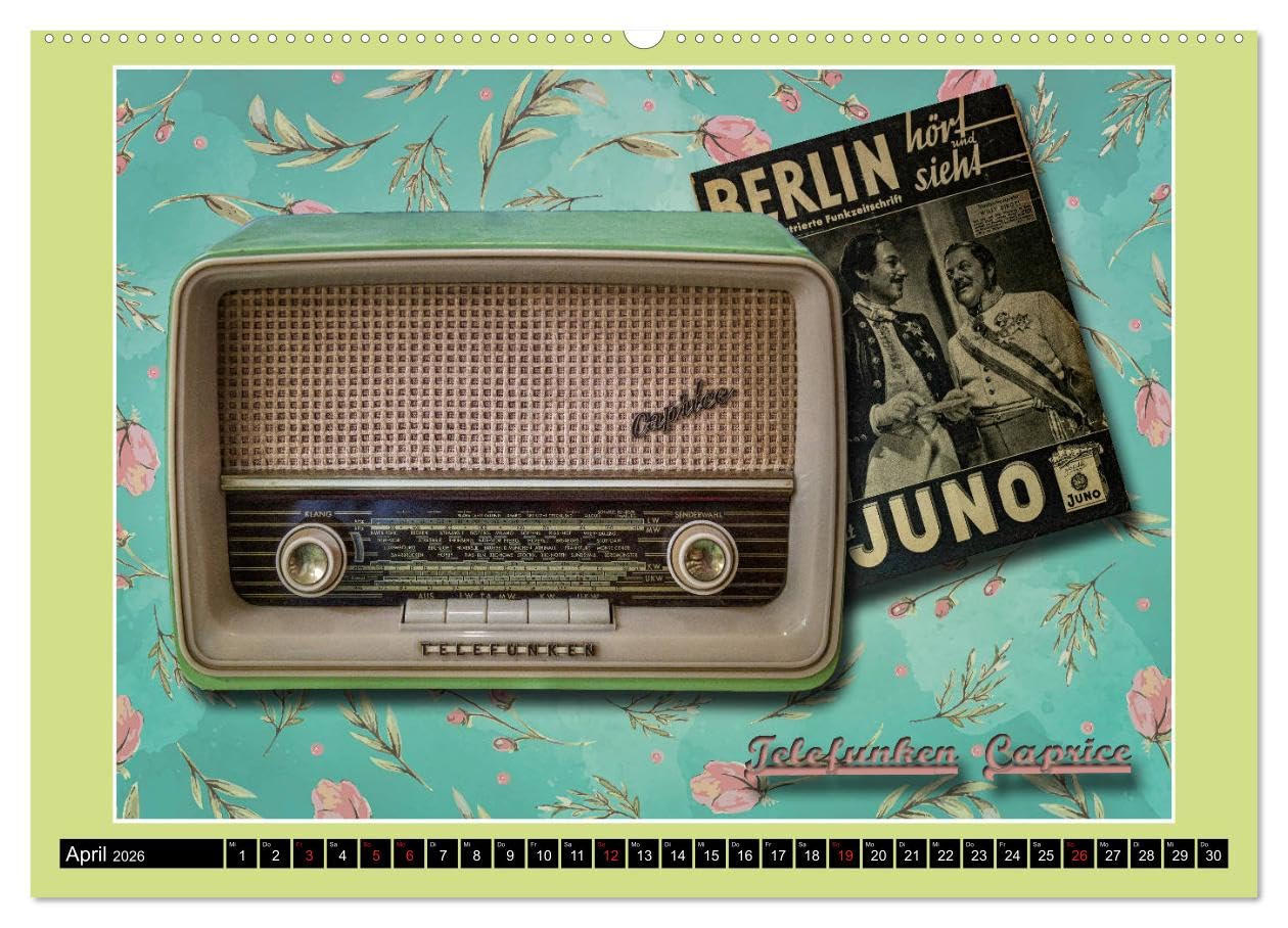 RADIO LEGENDEN (hochwertiger Premium Wandkalender 2026 DIN A2 quer), Kunstdruck in Hochglanz: Radios, Funkempfänger, Musik, erzählen Geschichten von ... einen guten Empfang. (CALVENDO Technologie)