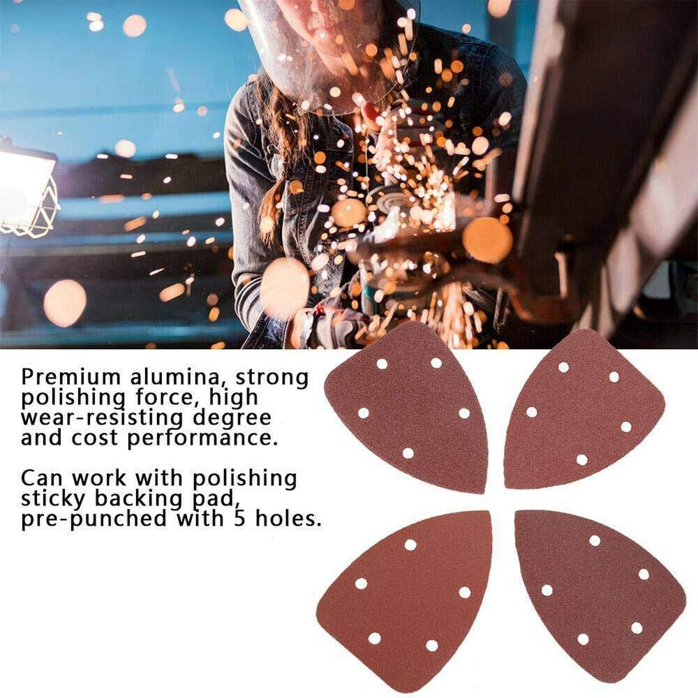 60pcs Ouse Detail Sander Sandpaper Sanding Sheets For Bosch Ulti