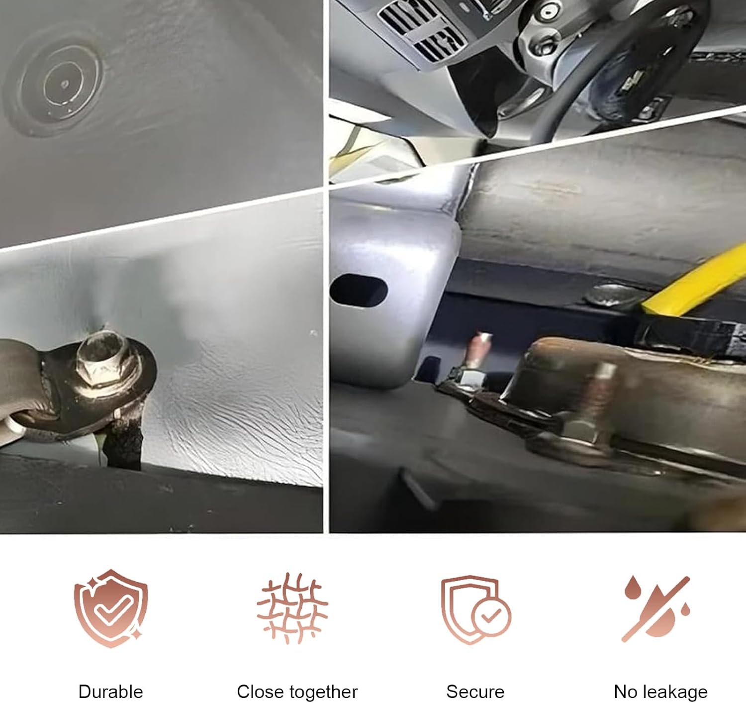 M10x1.25 Metric Stainless Steel Single Banjo Bolt Brake Fitting Adapter, 20mm Single Hole Hex Hollow Screw with 2 Copper Washers, Universal Accessories for Cars