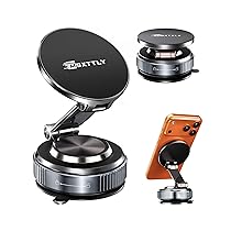 MSXTTLY Supporto Telefono Auto, Vmag-S2 2026 Supporto Magnetico a Vuoto, Forte Aspirazione, Rotazione 360°, Compatibile con iPhone 17-12 Pro MAX e Android Nero