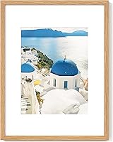 Vista 41 de Axeman Marco para póster de 18 x 24 pulgadas con paspartú para 16 x 20 pulgadas, marco de fotos de madera maciza de roble con vidrio templado, marco